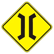 Señal P.16 Puente angosto Señal P.16 Puente angosto