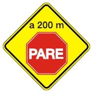 PARE a 200 metros PARE a 200 metros