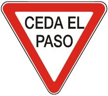 Señal R.28 Ceda el paso Señal R.28 Ceda el paso