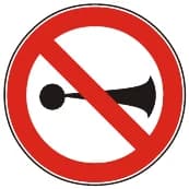 Señal R.7 No ruidos molestos Señal R.7 No ruidos molestos